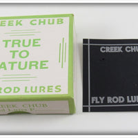 Vintage Creek Chub True To Nature Fly Rod Lures Empty Box 