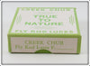 Creek Chub True To Nature Fly Rod Lures Empty Box