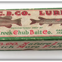 Vintage Creek Chub Silver Shiner Baby Pikie Large Stamp Empty Box 903