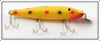 Creek Chub Yellow Spotted Plastic Husky Pikie In Box 2300 P YS