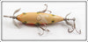 South Bend White Hex Three Hook Underwater Minnow
