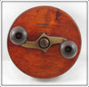 Vintage The Otter Ball Bearing Wood & Brass Reel