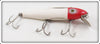 Vintage Pflueger Red Head White Mustang Lure