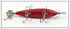 Vintage Heddon Solid Red 150 Dowagiac Minnow Lure 154