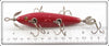 Heddon Solid Red 150 Dowagiac Minnow 154