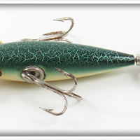 Pflueger Green Crackleback Neverfail Minnow In Maroon Box