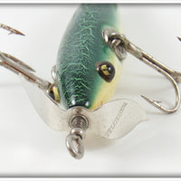 Pflueger Green Crackleback Neverfail Minnow In Maroon Box