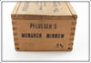 The Enterprise Mfg Co Pflueger's Monarch Minnow Empty Wood Box 2179