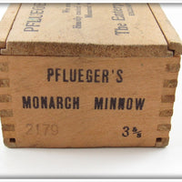 The Enterprise Mfg Co Pflueger's Monarch Minnow Empty Wood Box 2179