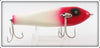 Vintage Ed Latiano Red & White Redwood Ranch Injured Minnow Lure