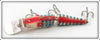 Creek Chub White With Red Back & Blue Stripes Jointed Pikie 2600 DD Special