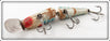 Creek Chub White With Red Back & Blue Stripes Jointed Pikie 2600 DD Special