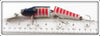 Creek Chub White With Blue Back & Red Stripes Jointed Pikie 2600 DD Special ~