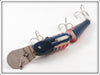 Creek Chub White With Blue Back & Red Stripes Jointed Pikie 2600 DD Special ~