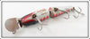 Creek Chub White With Blue Back & Red Stripes Jointed Pikie 2600 DD Special ~