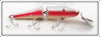 Vintage Creek Chub Silver Scale Red Stripe Jointed Pikie 2600 Special