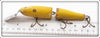Creek Chub Solid Yellow With Red Chin Jointed Pikie 2600 DD Special