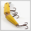 Creek Chub Solid Yellow With Red Chin Jointed Pikie 2600 DD Special