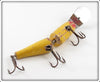 Creek Chub Solid Yellow With Red Chin Jointed Pikie 2600 DD Special