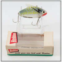 Heddon Crystal Shad With Only Yellow Spots Super Sonic Lure In Box