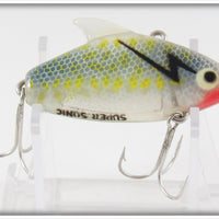 Heddon Crystal Shad With Only Yellow Spots Super Sonic In Box 9385 CS