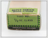 Heddon Nickel Black Shiner Super Sonic In Box 9385 NBL