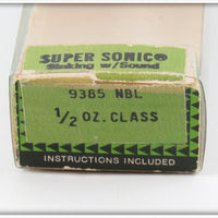 Heddon Nickel Black Shiner Super Sonic In Box 9385 NBL
