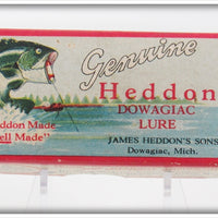 Vintage Heddon Black & White Float Hi Empty Lure Box 550 BW