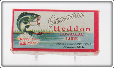 Vintage Heddon Black & White Float Hi Empty Lure Box 550 BW