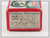 Heddon Black & White Float Hi Empty Box 550 BW