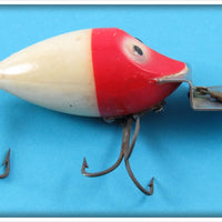 Vintage Nichols Red Head White Flirt Lure