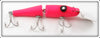 Vintage Creek Chub Fluorescent Red Jointed Pikie Lure 2600 FR DD