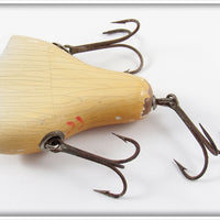 South Bend White & Red Vacuum Bait
