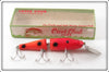 Vintage Creek Chub Orange Spotted Jointed Pikie Lure In Box 2630 DD