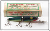 Vintage Creek Chub Purple Eel Jointed Pikie In Box 2635 DD Special