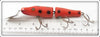 Creek Chub Solid Orange With Black Spots Jointed Pikie In Box 2630 Special