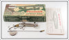 Pflueger Nickel Size 1 Breakless Devon Minnow Lure In Box 