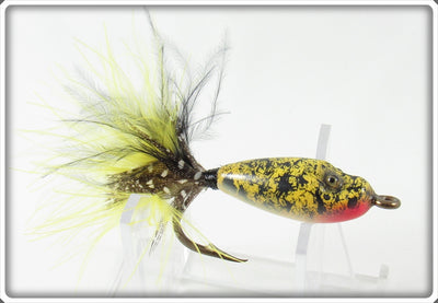 Musky Dan Yellow Splatter Runtie Type Lure 