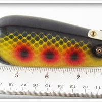 Musky Dan Yellow Black Scale & Red Spots Musky Wonder Spoon Type Lure