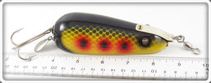 Musky Dan Yellow Black Scale & Red Spots Musky Wonder Spoon Type Lure