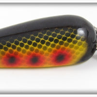 Musky Dan Yellow Black Scale & Red Spots Musky Wonder Spoon Type