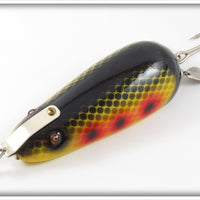 Musky Dan Yellow Black Scale & Red Spots Musky Wonder Spoon Type