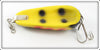 Musky Dan Yellow Black Scale & Red Spots Musky Wonder Spoon Type