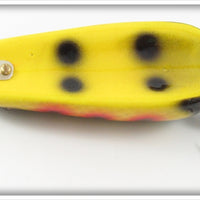 Musky Dan Yellow Black Scale & Red Spots Musky Wonder Spoon Type