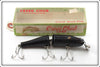 Vintage Creek Chub Solid Black Jointed Pikie Lure In Box 2613 W