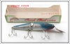 Vintage Creek Chub Blue Flash Jointed Pikie Lure In Box 2634 DD