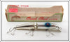 Vintage Creek Chub Chrome Jointed Pikie Lure In Box 2640 P