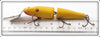 Creek Chub Solid Yellow With Red Chin Jointed Pikie 2600 DD Special