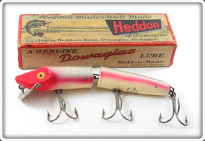 Vintage Heddon Allen Stripey Giant Jointed Vamp Lure In Box 7350