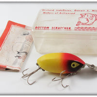 Vintage Orchard Industries Yellow & Red Bottom Scratcher Lure